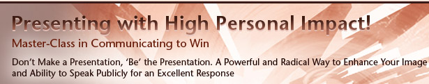 Presenting with High Personal Impact!