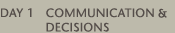 COMMUNICATION & DECISIONS